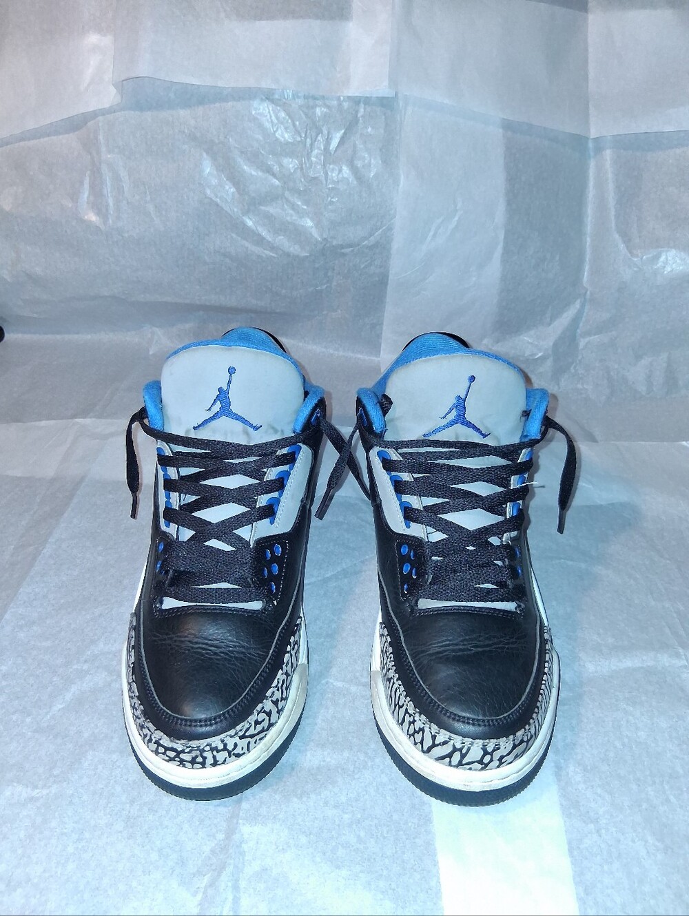 Jordan 3 Retro Sport Blue Sneakers, Men 10